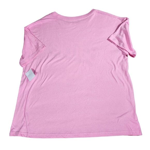Barbie SZ XL Pink T-Shirt 90s Shadow Women’s Oversized Boyfriend Tee Barbie Core - Picture 2 of 3